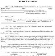 free lease agreement